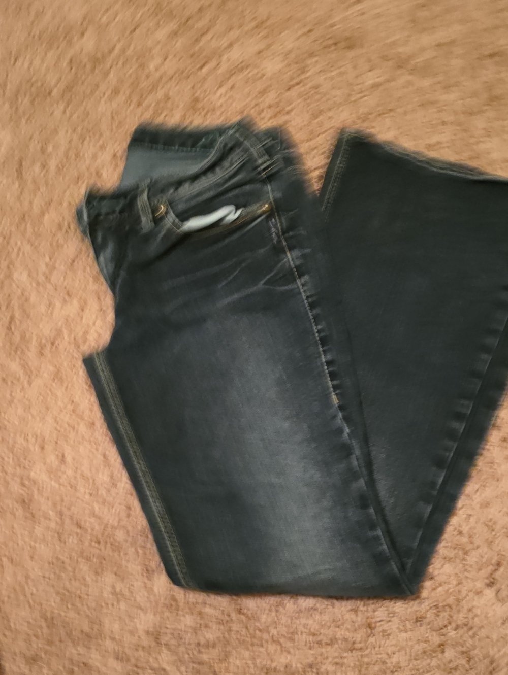 Silver Jeans Dark Indigo Flare Wide-Leg Jeans
